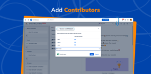 Add contributors to collaborate on course editing