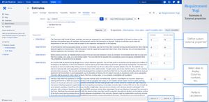 External properties allow you to assign attributes to requirements without modifying the original page. Estimates are an example of external properties.