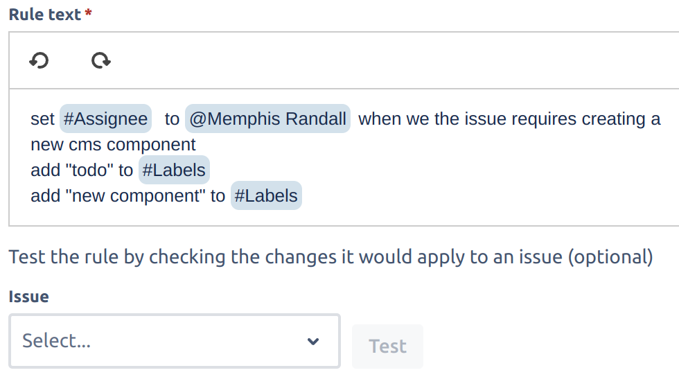 Automatically process incoming issues
