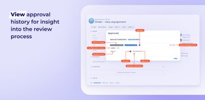 View approval history for insight into the review process