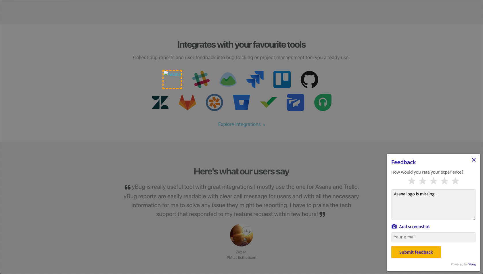 Detailed feedback