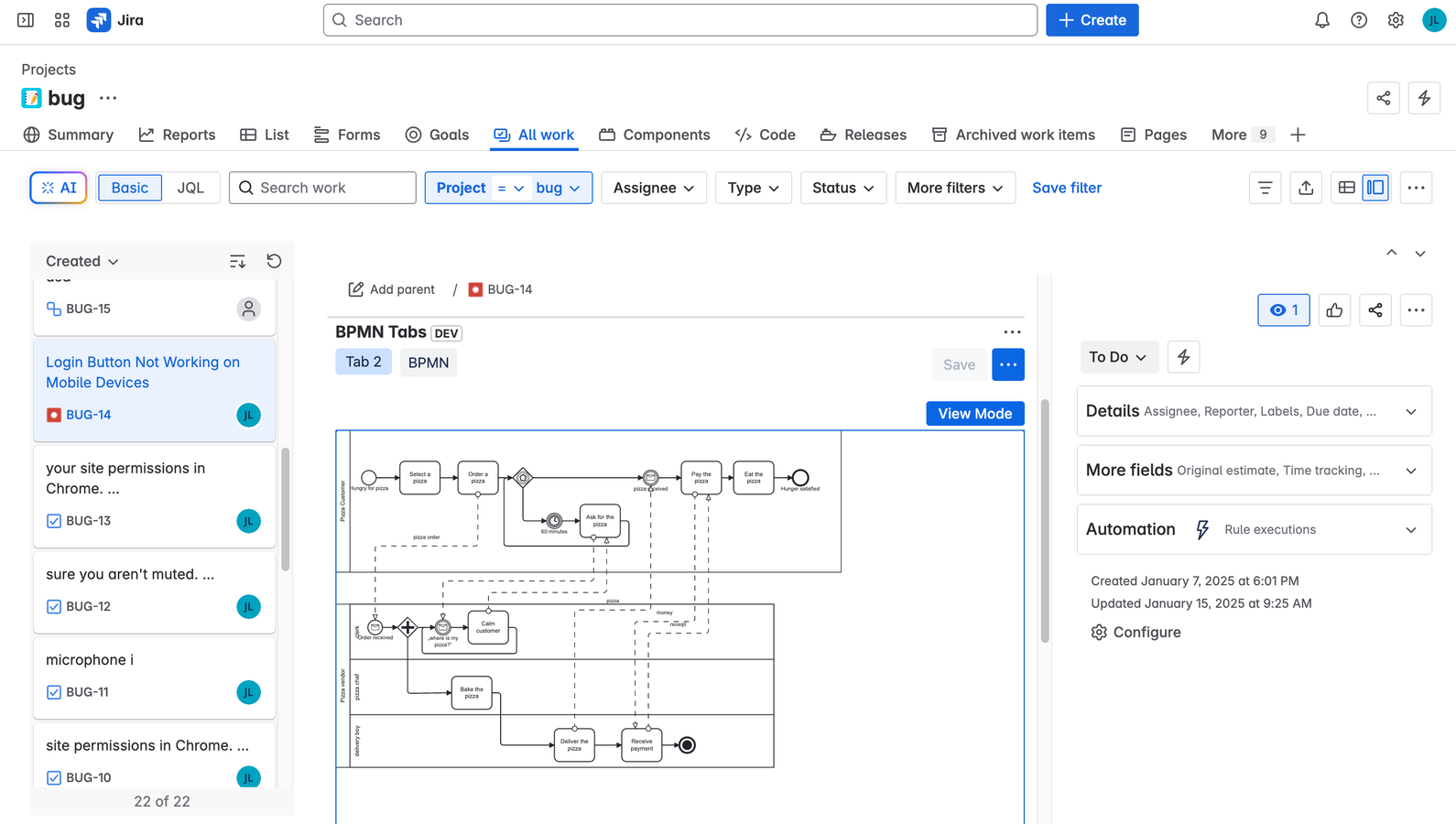 Clone complete tab structures to new Jira issues or epics