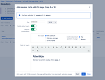 Adding readers for page