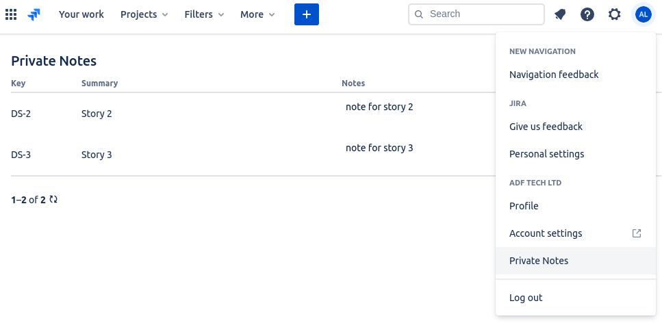 See all your notes in one place