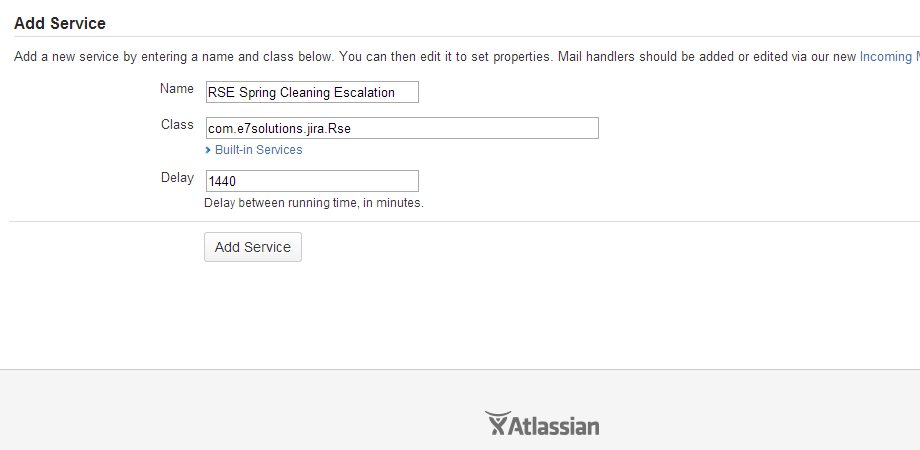 Create Jira Services for periodic escalation jobs