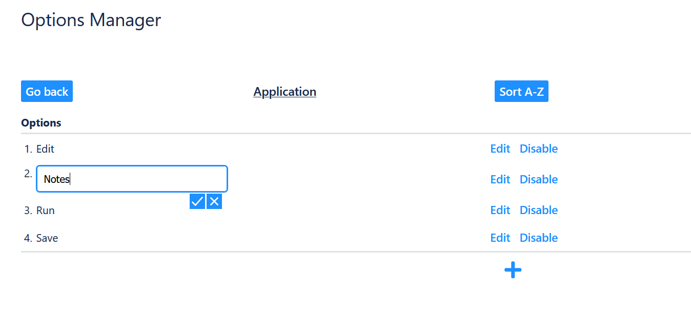 Edit Options