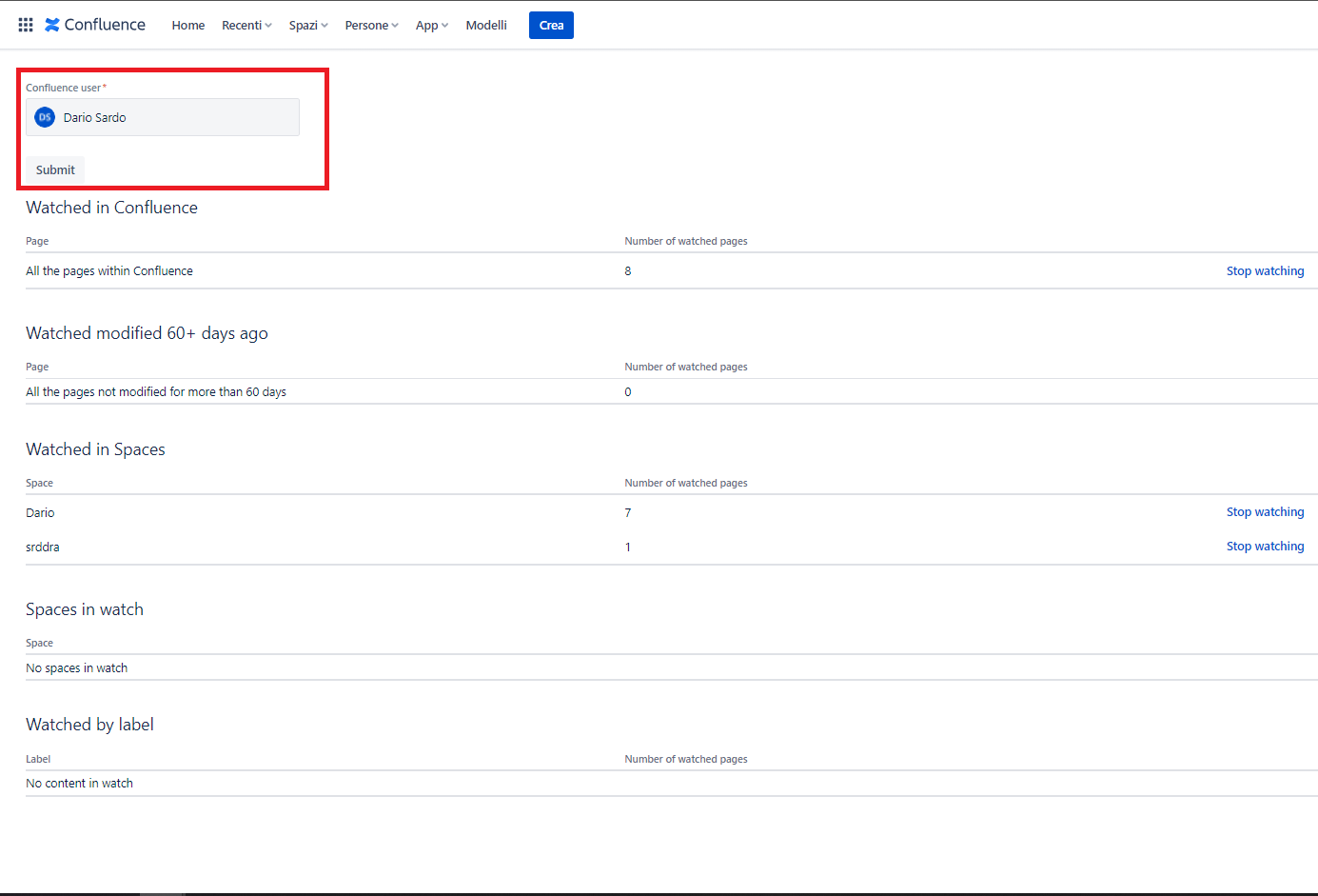 Simply Watches Cloud is accessible to every user from a specific section but also enables the admin to manage watches for users. Select a user and manage his/her watches like the user would.
