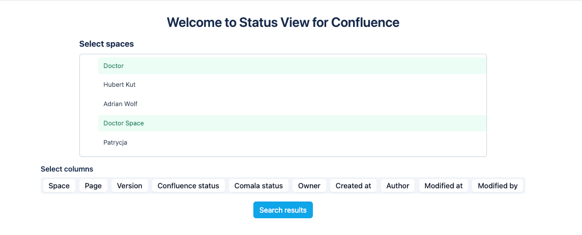 Customize your reports by choosing specific spaces and columns, ensuring you get the most relevant data for your needs, improving clarity and decision-making.