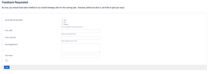 Feedback requested form demo