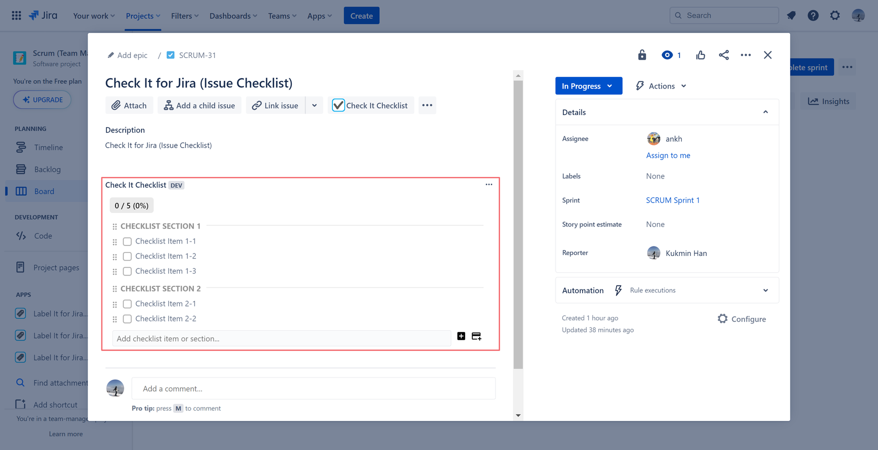 Use the simplest checklist right now