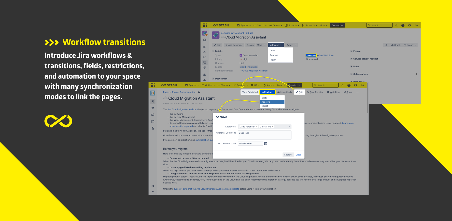 Add approval processes to your documents