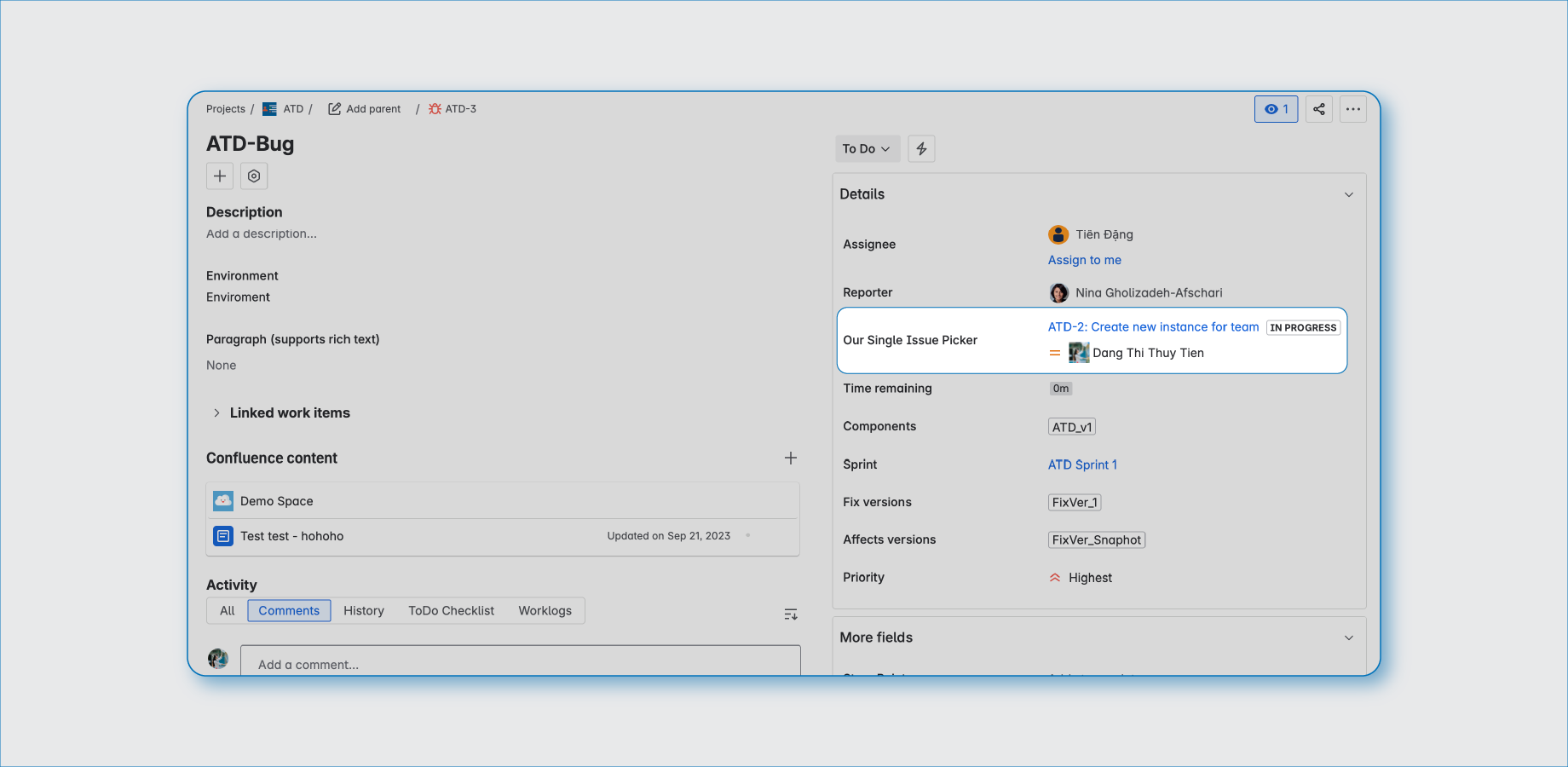 Display custom issue data where it counts.