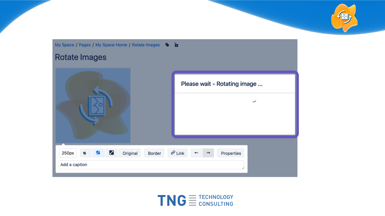 Shows feedback while the server is doing the work. No external tools required.