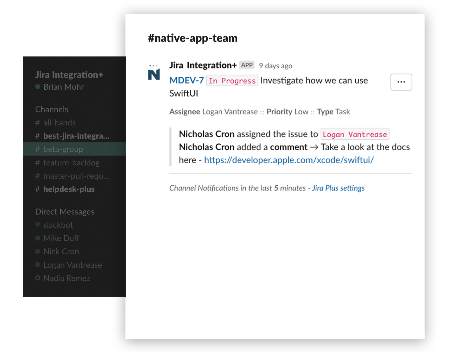 Channel and Personal Notifications