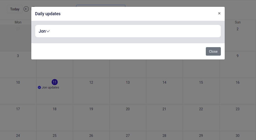 This daily scrum meeting tool is easy to use.