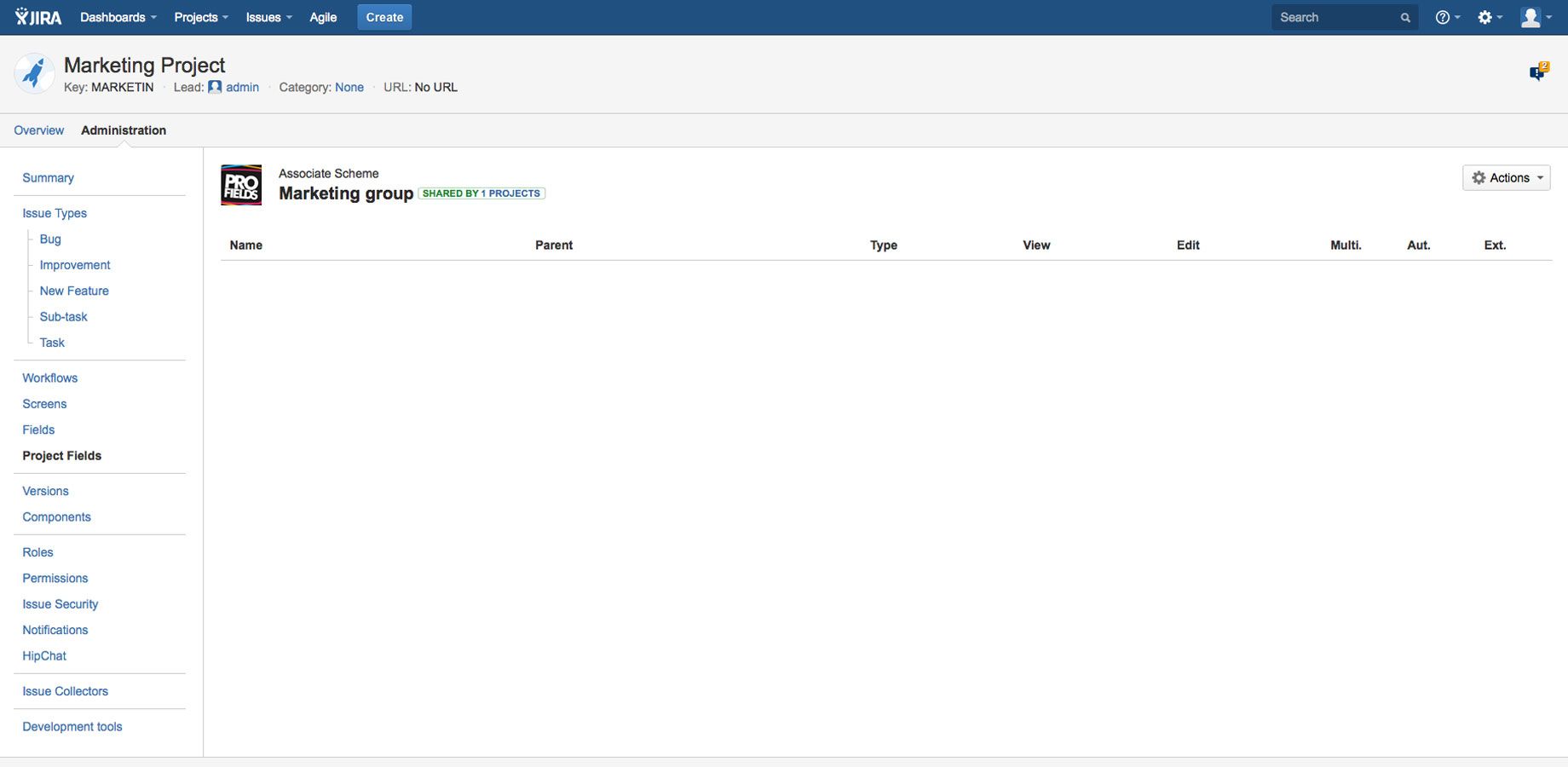 The Deiser Projectrak scheme is associated