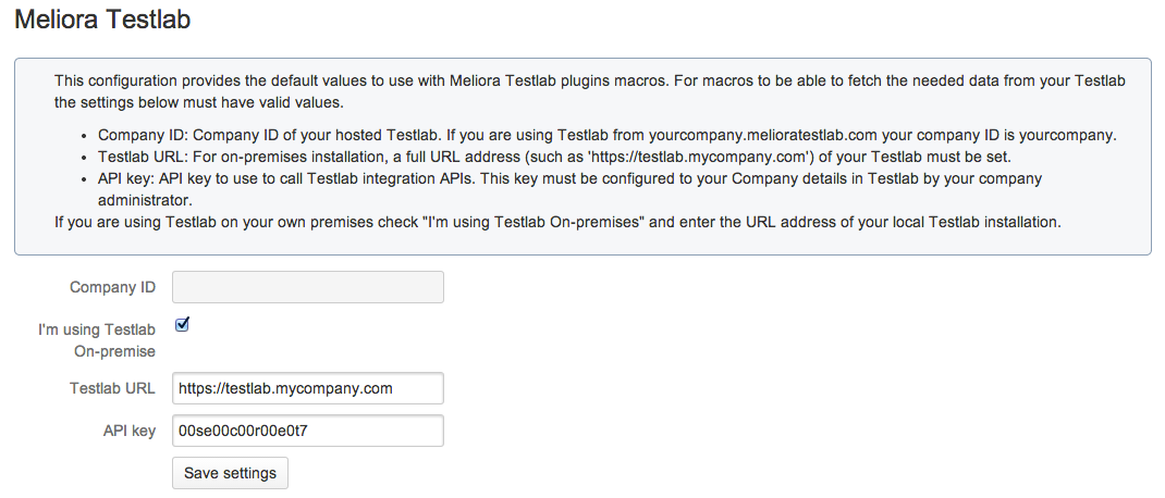 Support Testlab hosted and on-premise