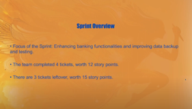 Condense your sprint into digestible bullet points, for a seamless presentation format.