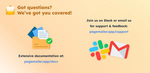 Documentation & support available