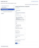 Settings fields