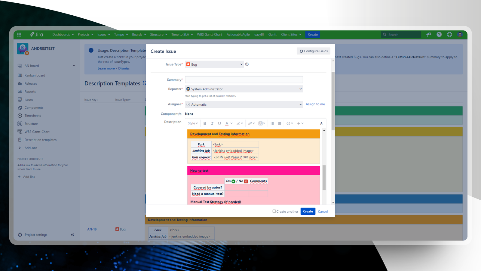 Teams can create and update their own templates