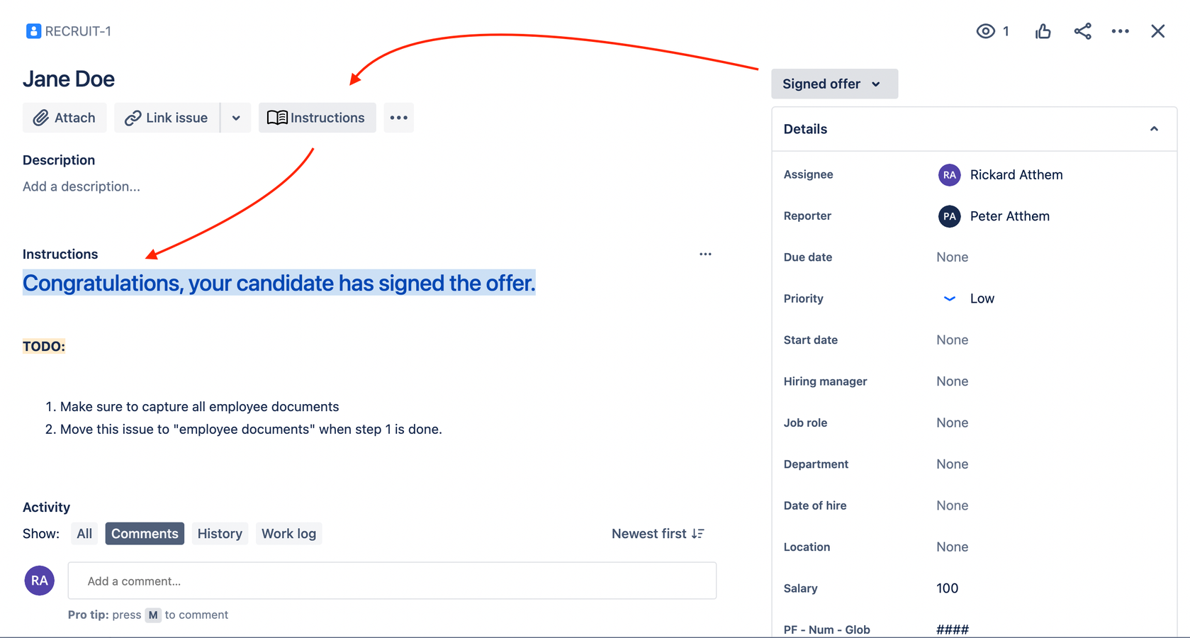 Guide users through the workflow with instructions