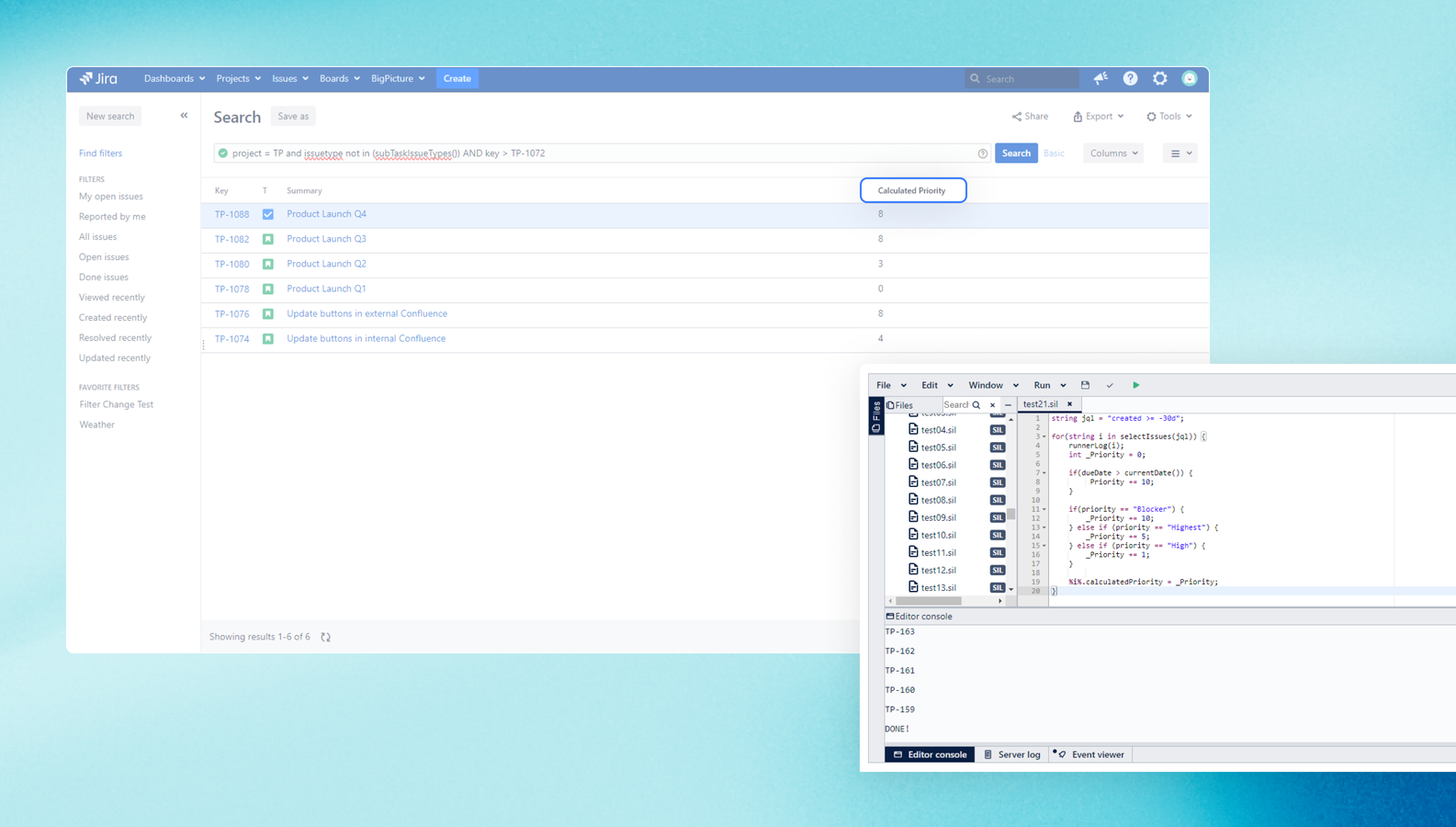 Extend Jira functionality and tackle your growing business needs with SIL: a low-code scripting language that is easy to learn and fast to adapt and modify.
