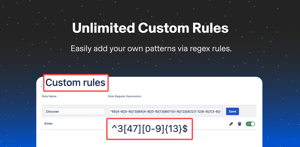 Unlimited Custom Secret Regex Rules