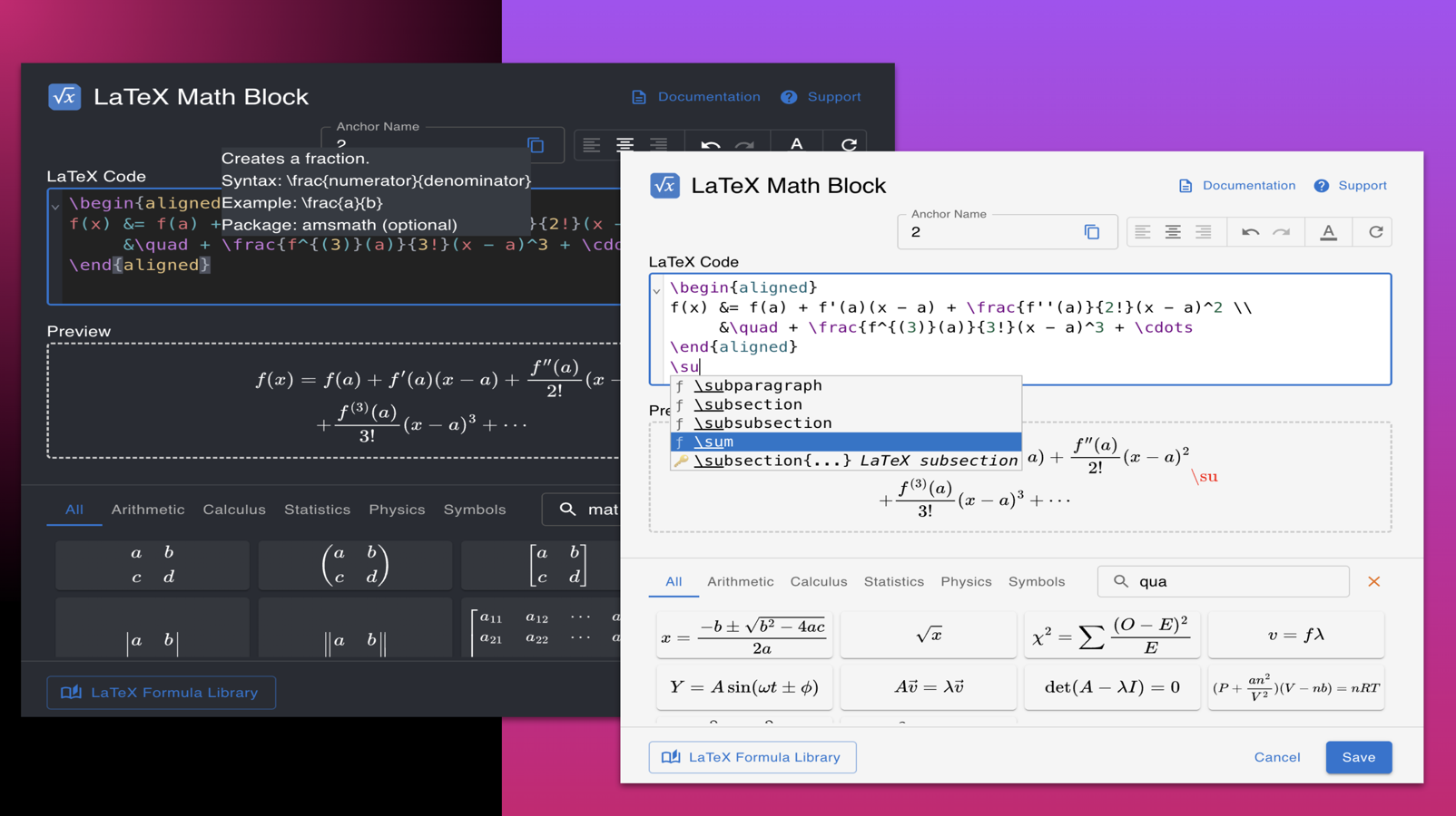 Write and customize easily