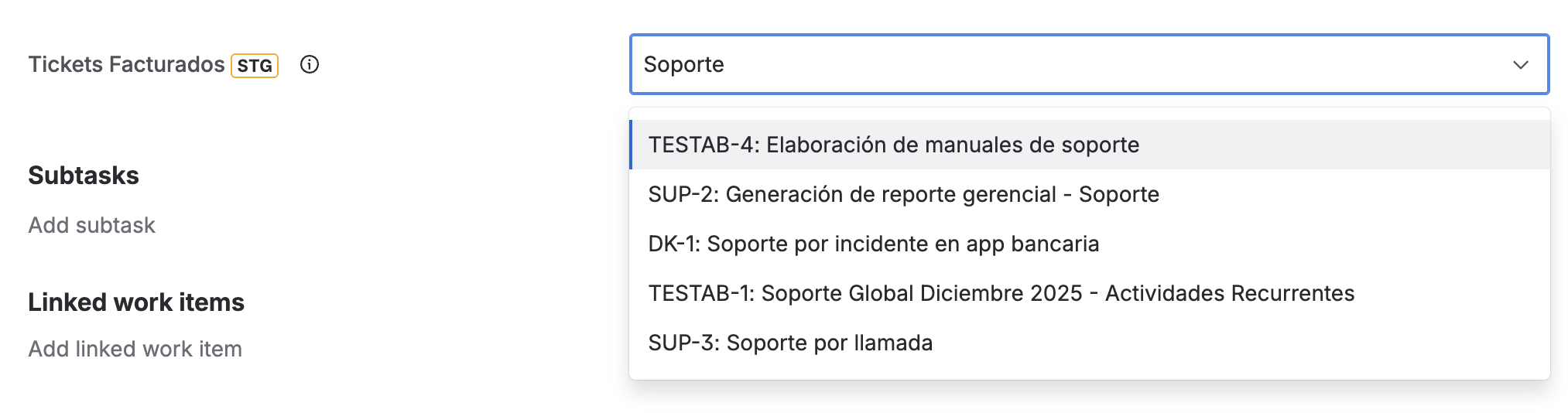 Search issues by key or summary with real-time results filtered by your JQL rules. Only relevant work items appear, keeping selections clean and consistent across your team