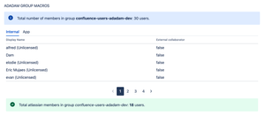 View all members of a group in one configurable macro.