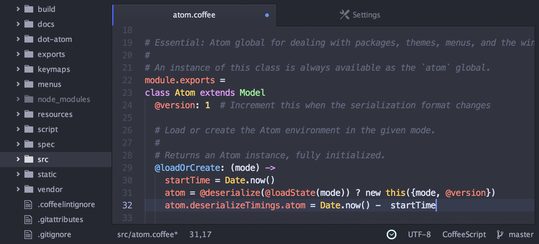 automatic time tracking inside your text editor