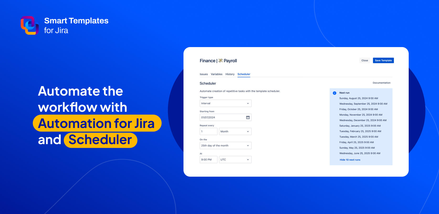 Schedule automatic work item (issue) creation
