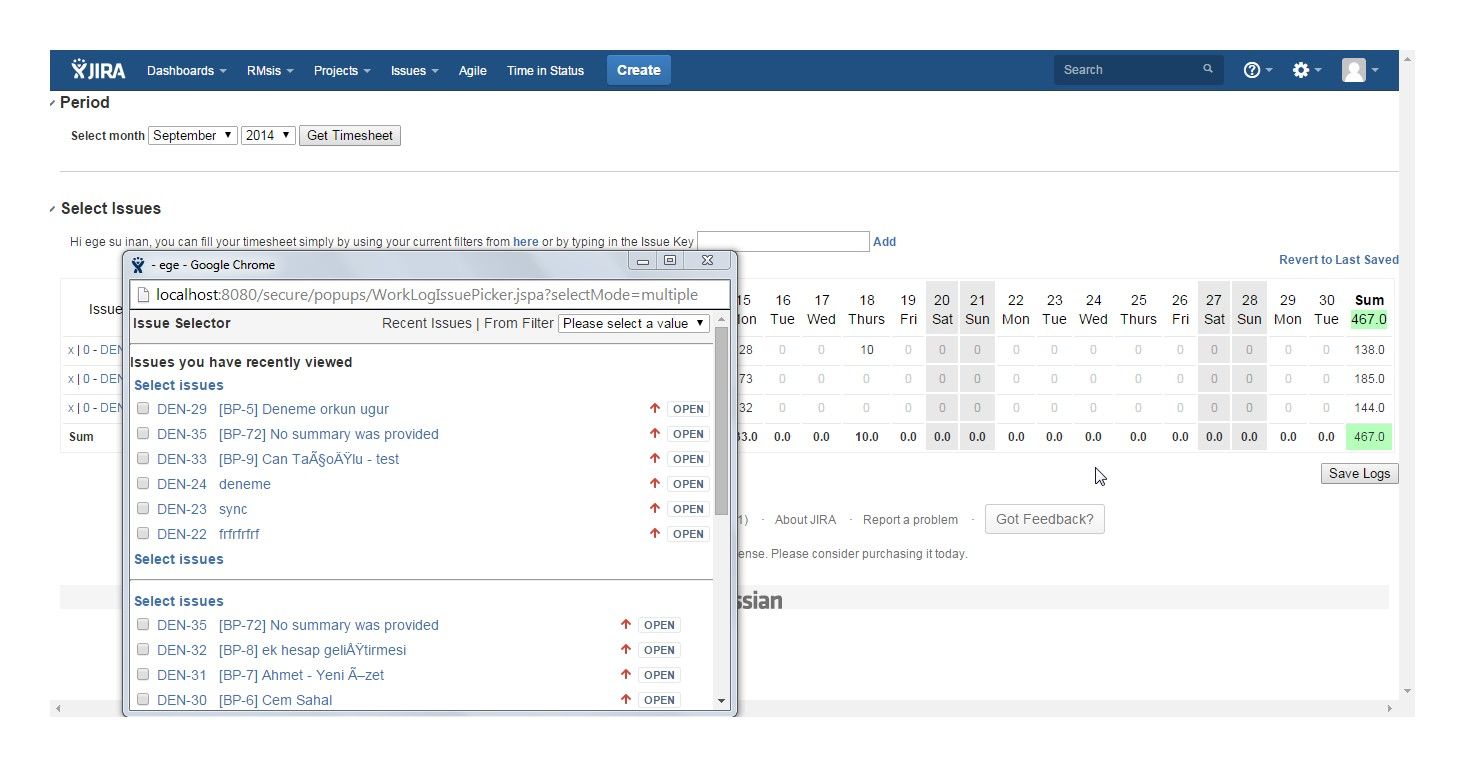 Issue Selector