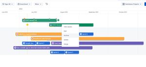 Use case of mixing Jira versions, Sprints and Epics on the same roadmap outlining what artifacts will be delivered, how it will be delivered? (what sprints) and what are the key encompassing features.