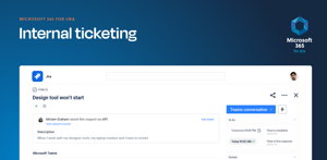 Support IT, Ops, and Service teams with Jira Service Management. Connect Microsoft Teams for faster incident management and internal ticketing, keep requests and updates in sync, and ensure structured workflows.