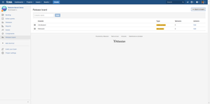 Default board configuration: "Unreleased" -> "Released" workflow
