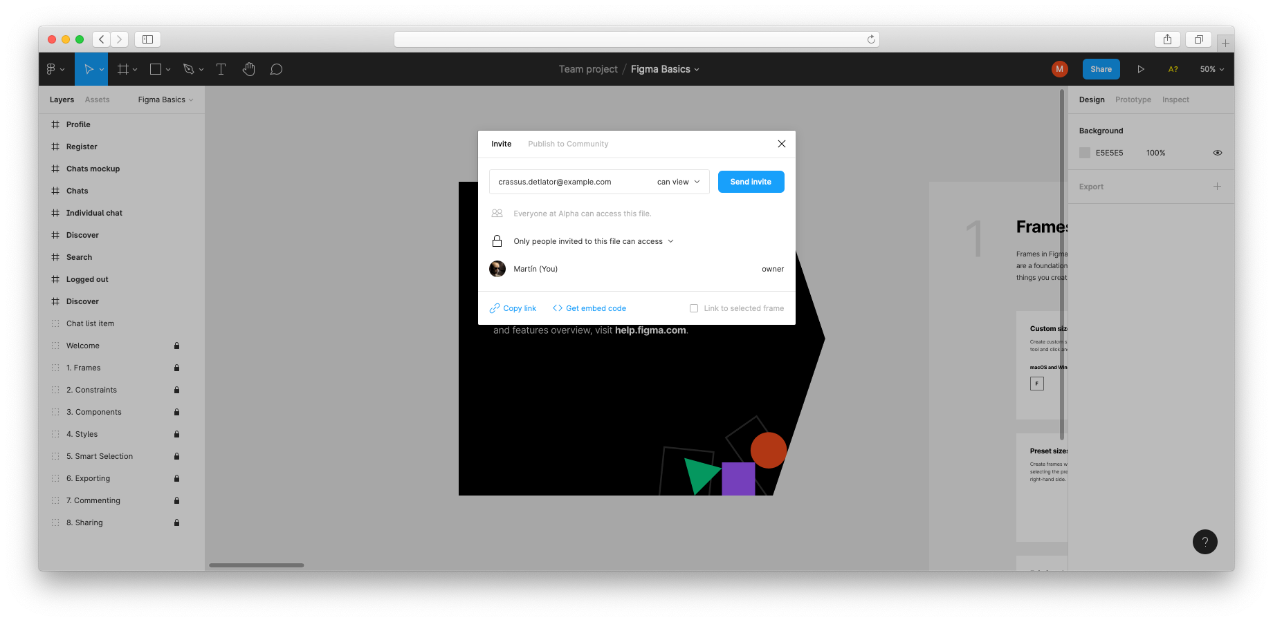 You can add private Figma designs, and only people with access will be able to see them. You can invite people to your designs from within Figma as usual, nothing new to learn or manage.