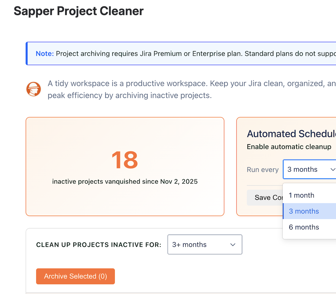 Keep track of your cleanup efforts over time