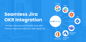 Integrate with your favorite apps: Jira, Slack, G Suite, Gmail add-on, Office 365, and many more. You can connect with Profit.co to integrate users, tasks, and also check in your key results within the apps.