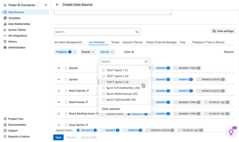 Advanced filters can be applied for Jira Software data.