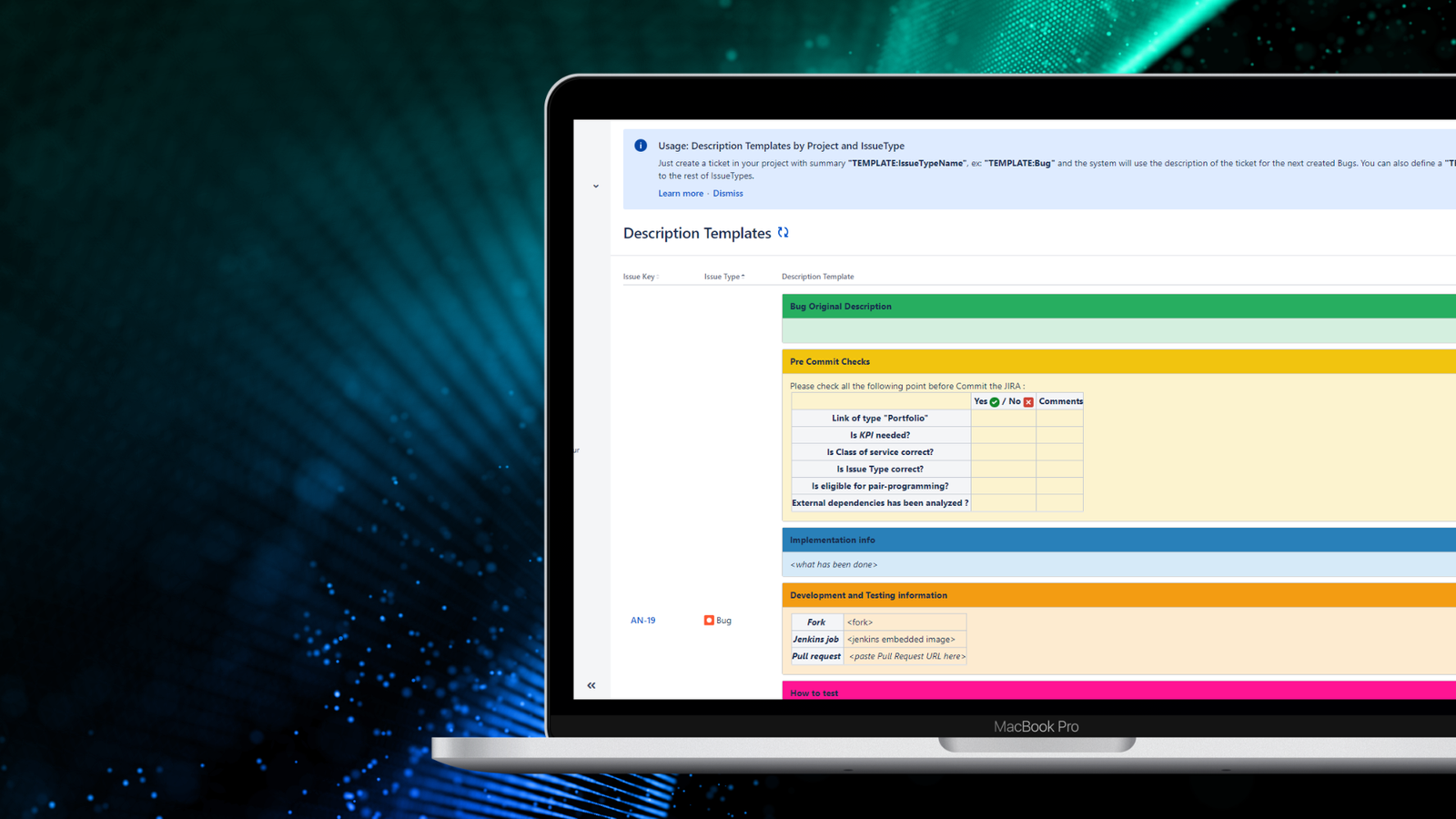 User-friendly template system
