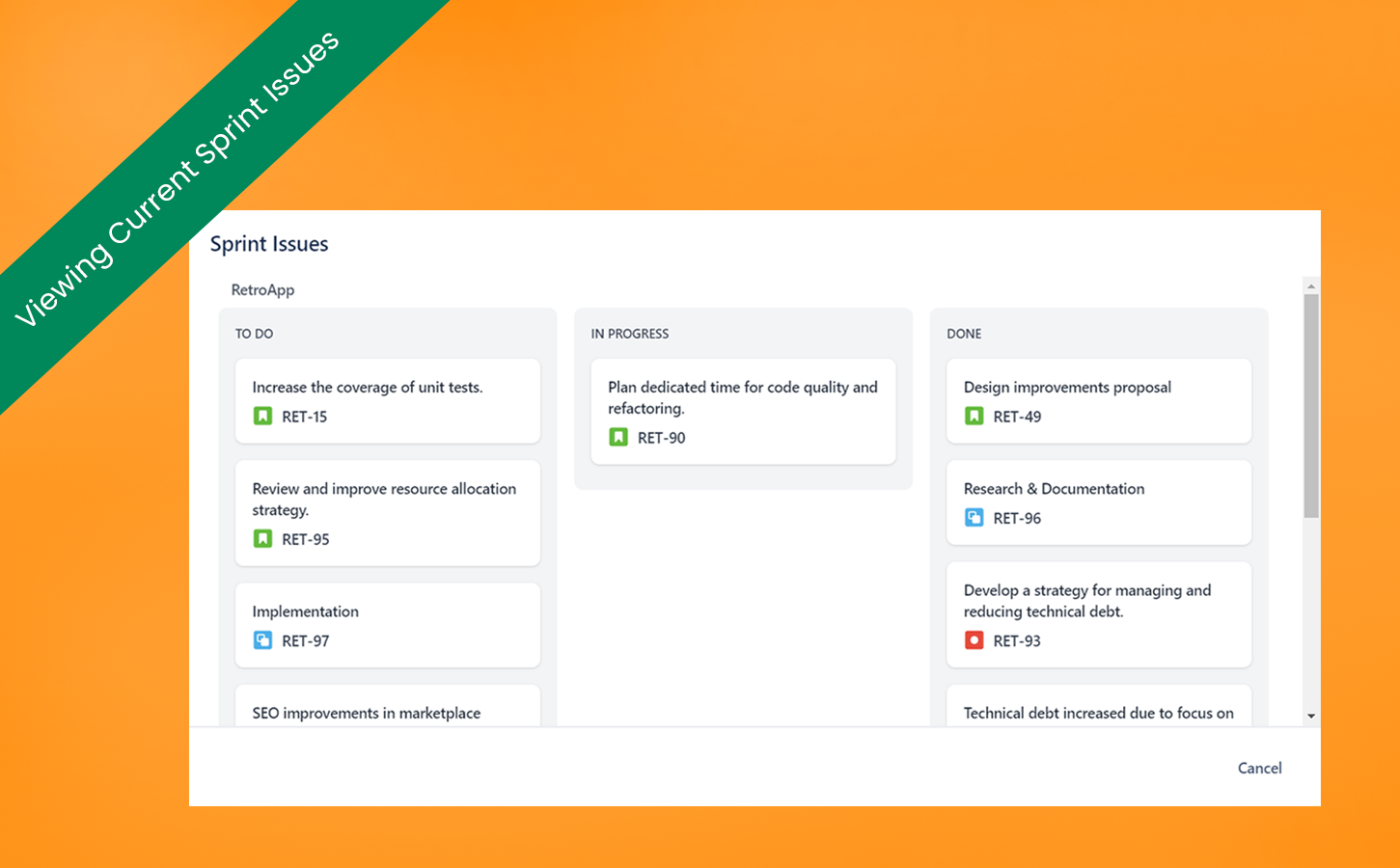 Sprint Task Tracking via Jira