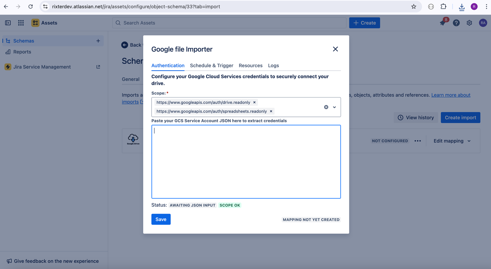 Secure File Access with Google service accounts