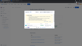 Finalize the signatures to prevent additional signatures and automatically generate a PDF archive. The esign-final label is automatically applied for search/visibility.