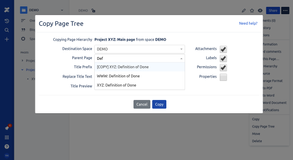 To search a destination page, start typing