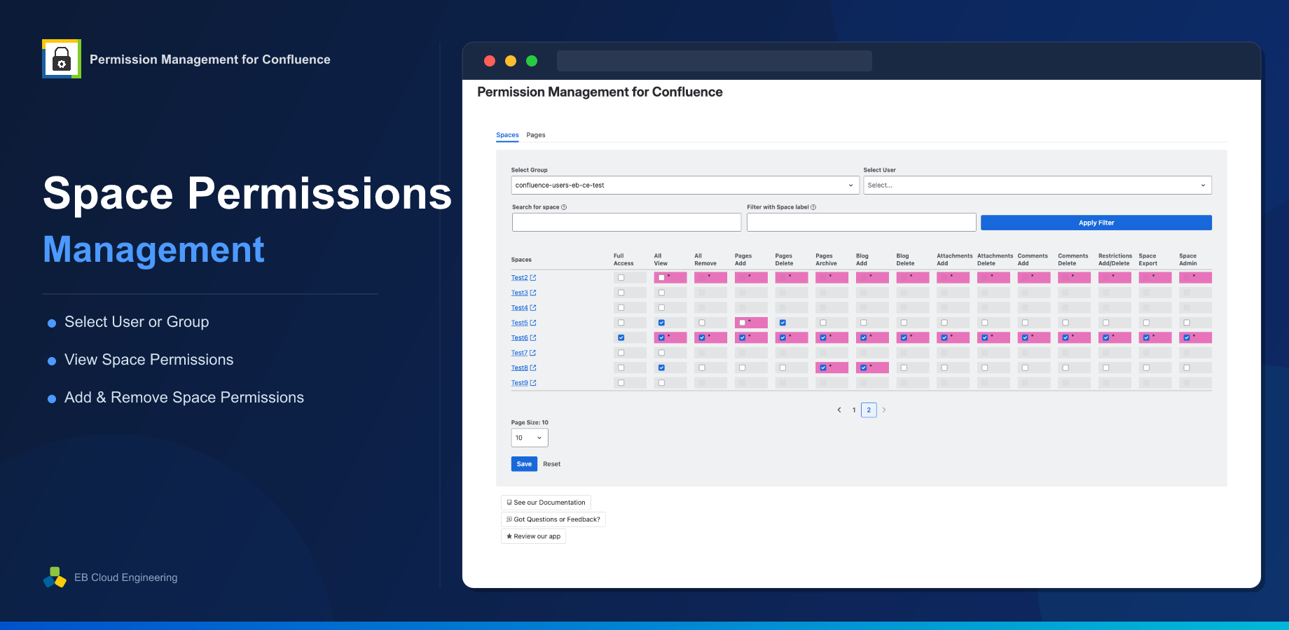 View and Manage Space Permissions