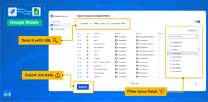 Export Jira data into Google Sheets.