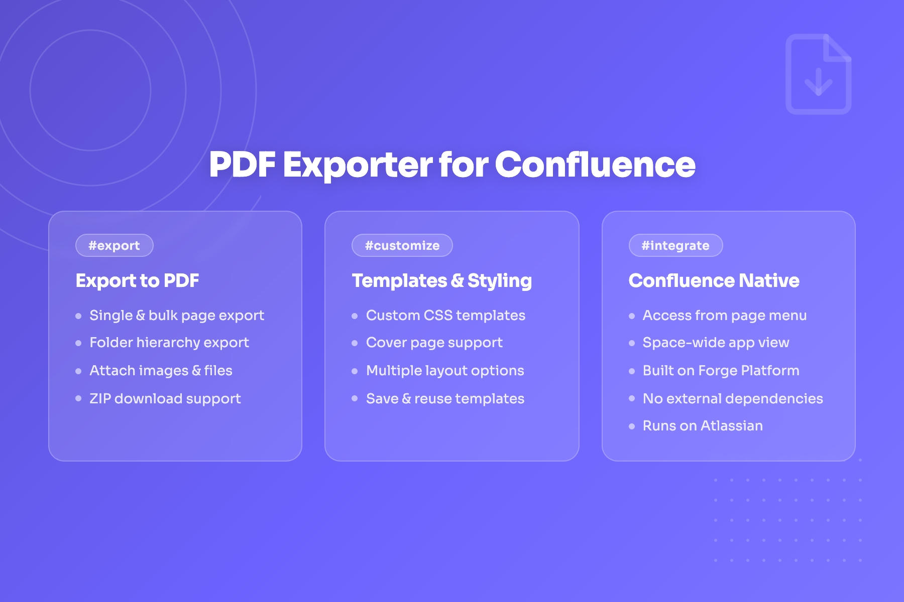 PDF Exporter for Confluence | Atlassian Marketplace