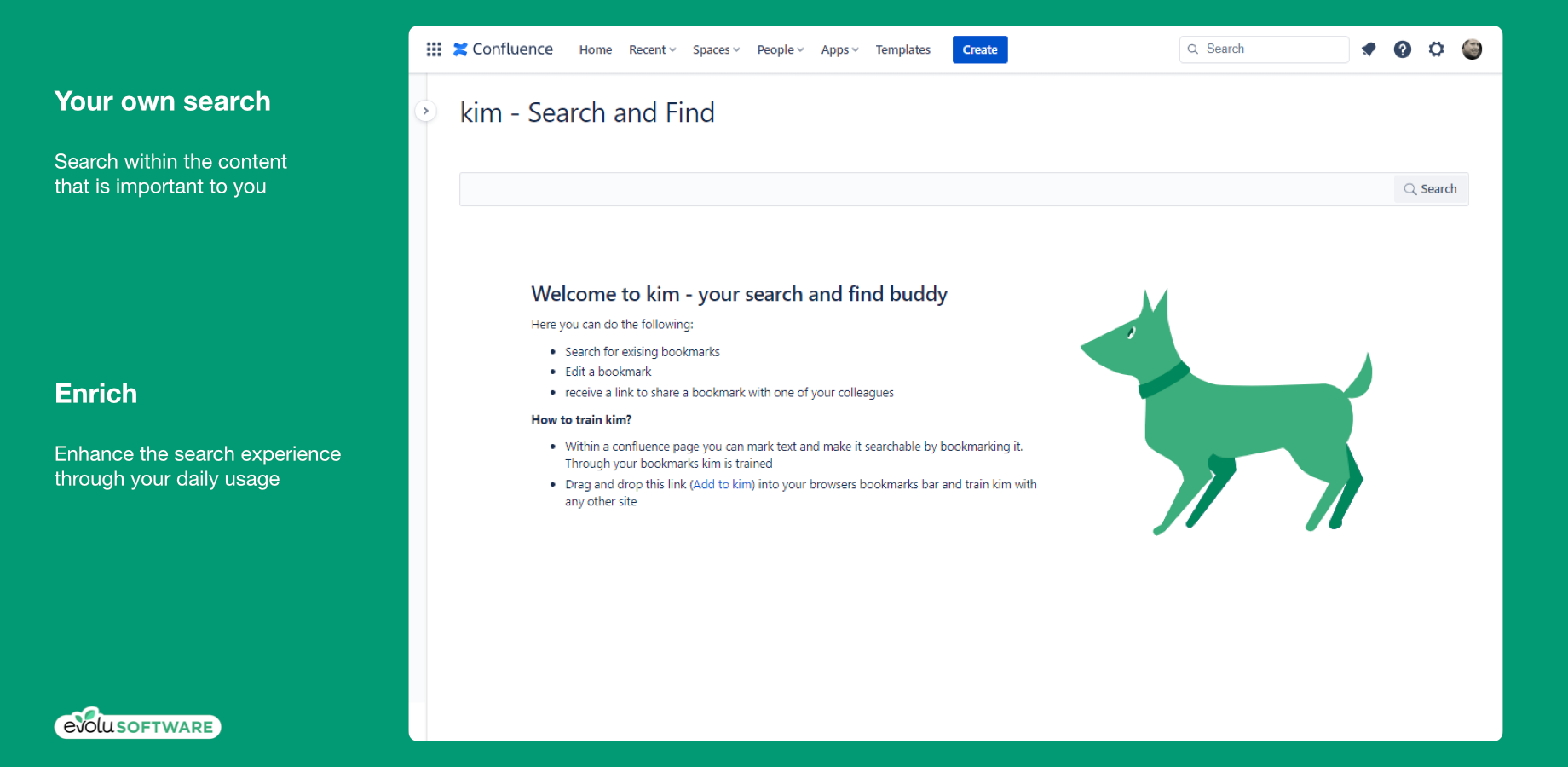 Enrich kim's search with the content that is important to you